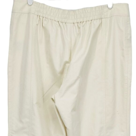Ralph Lauren Active Women's Pants Size 12 Mesh Lined Relaxed Straight Leg Ivory - Picture 4 of 11